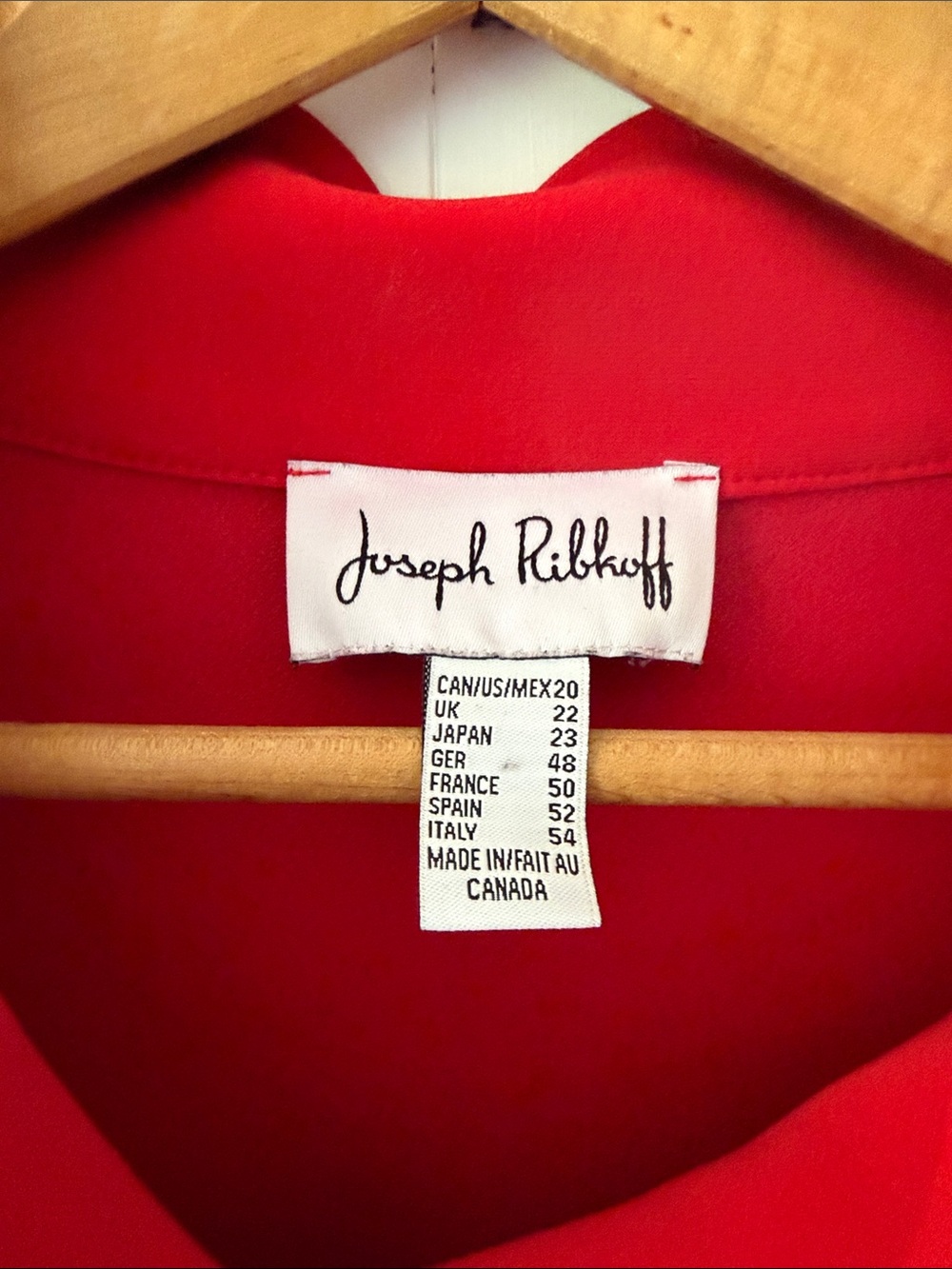 Joseph Ribkoff Bold Red Button-Front Tunic - Picture 2 of 4